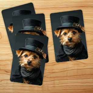 Steampunk Dog Playing Cards