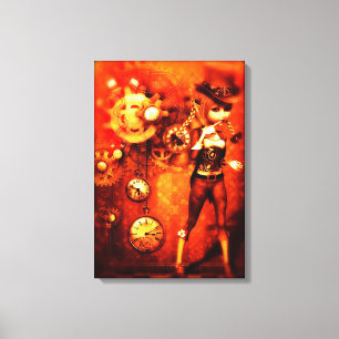 Steampunk Doll Canvas Print