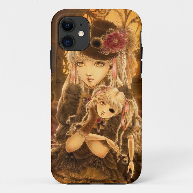 Steampunk Doll Face iPhone 5 Case (Back)