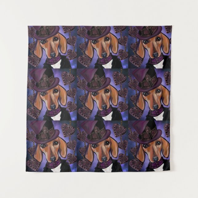 STEAMPUNK DOXIE TAPESTRY (Front)
