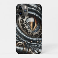 Steampunk Dragon Eye Closeup Ai Art