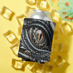Steampunk Dragon Eye Closeup Ai Art Personalised Can Cooler