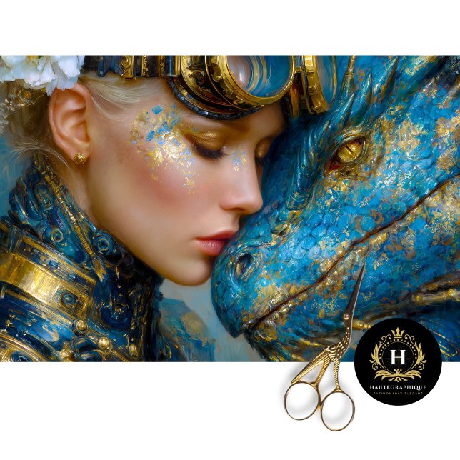 Steampunk Dragon Fantasy Art Decoupage Design Tissue Paper (Creator Uploaded)