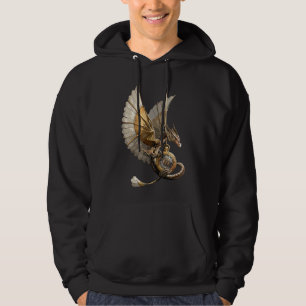 Steampunk Dragon on watch vintage Hoodie