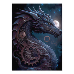 Steampunk Dragon Photo Print