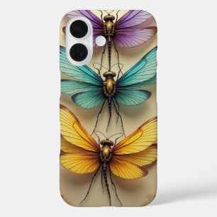 Steampunk Dragonflies iPhone 16 Case