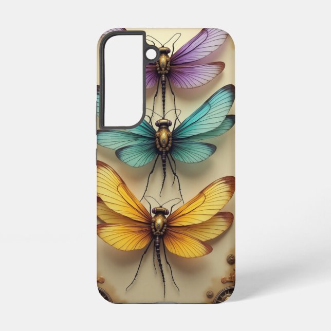 Steampunk Dragonflies Samsung Galaxy S22 Case (Back)