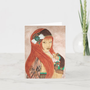 Steampunk Dragonfly Card