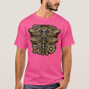Steampunk Dragonfly Victorian Art Mechanical Steam T-Shirt