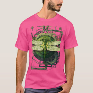 Steampunk Dragonfly Victorian Art Mechanical Steam T-Shirt