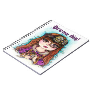 Steampunk Dream Big Notebook