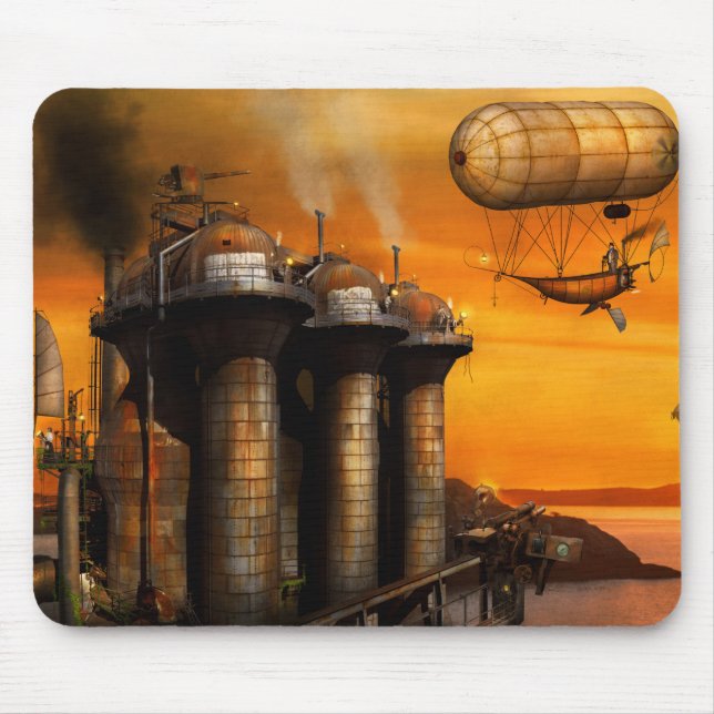 Steampunk - Dystopia - The outpost Mouse Mat (Front)