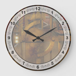 Steampunk - Dystopia - The Vault Large Clock
