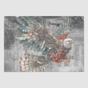 Steampunk Eagle Tissue Paper