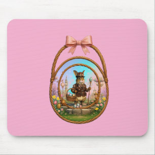 Steampunk Easter Bunny In Frame Mouse Mat