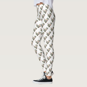 Steampunk Easter Pattern Leggings
