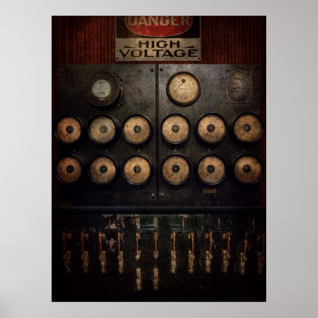 Steampunk - Electrical - Centre of power Poster (Front)