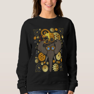 Steampunk Elephant Zookeeper Zoologist Animal Saf Sweatshirt