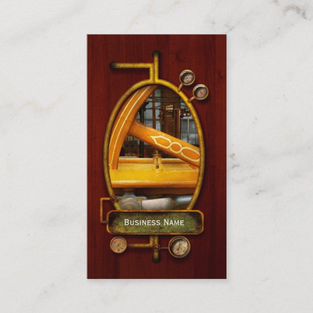 Steampunk - Engine - You are so flywheel Business Card (Front)