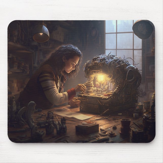 steampunk engineer mouse mat (Front)