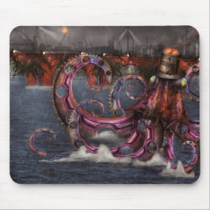 Steampunk - Enteroctopus magnificus roboticus Mouse Mat