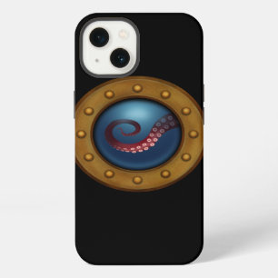 Steampunk Explorer Submarine Ship Porthole Octopus iPhone 13 Case