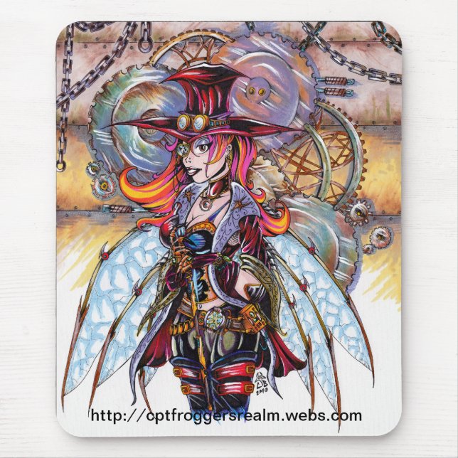 Steampunk Faerie Mouse Mat (Front)