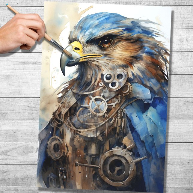 Steampunk Falcon 4 Decoupage Paper (Creator Uploaded)