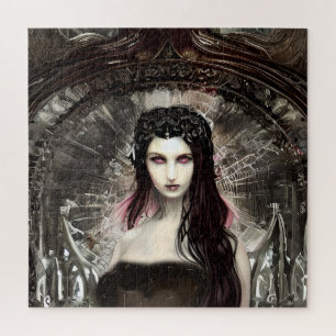 Steampunk Fallen Angel   Dark Art  Jigsaw Puzzle