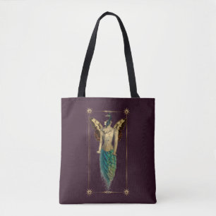 Steampunk Fantasy Peacock Tote Bag