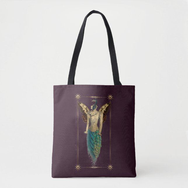 Steampunk Fantasy Peacock   Tote Bag (Front)