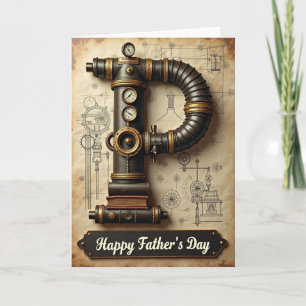 Steampunk Fathers Day Card