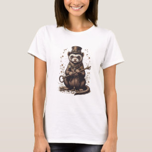 Steampunk Ferret t-shirt design