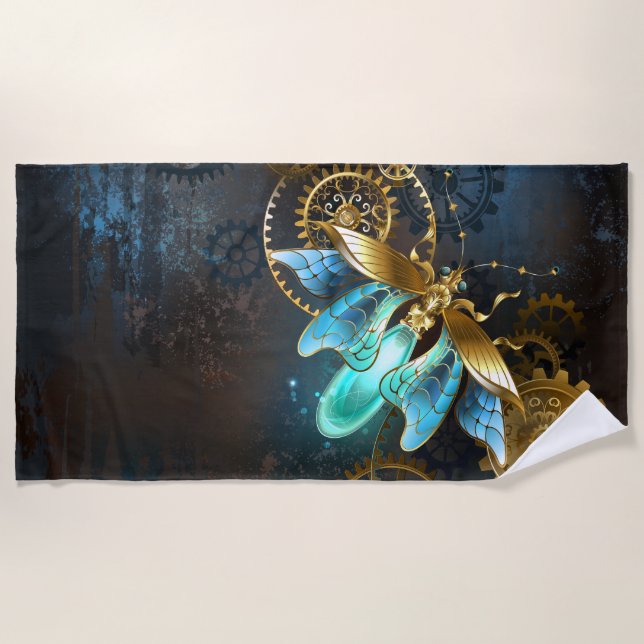 Steampunk Firefly Beach Towel (Front)