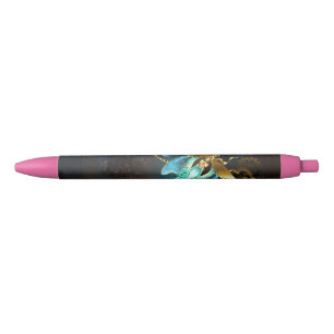 Steampunk Firefly Black Ink Pen