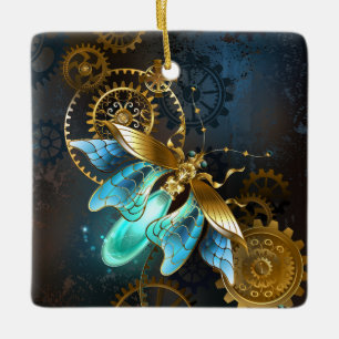 Steampunk Firefly Ceramic Ornament