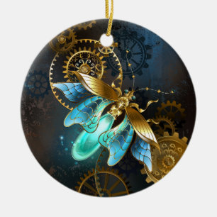 Steampunk Firefly Ceramic Tree Decoration
