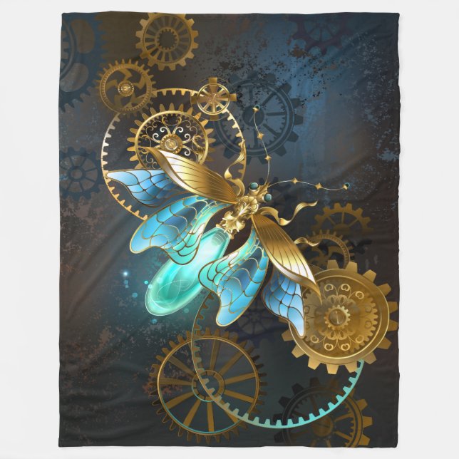 Steampunk Firefly Fleece Blanket (Front)
