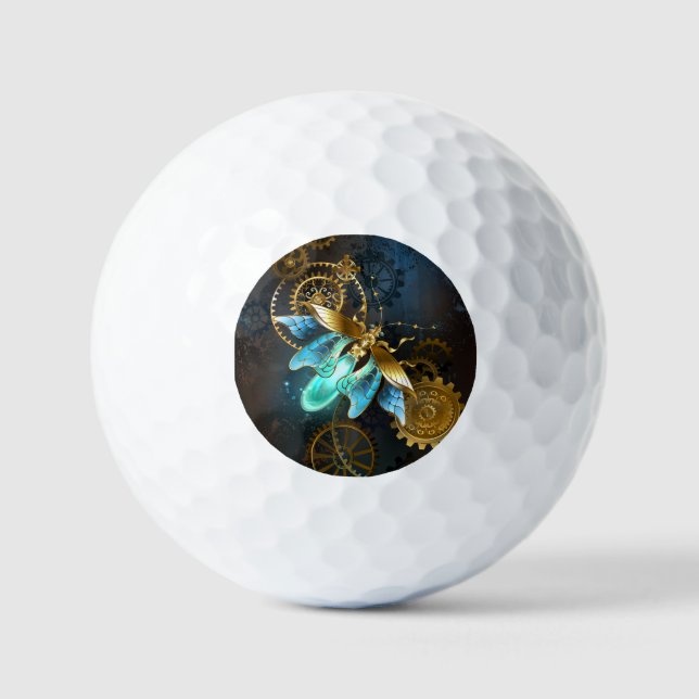 Steampunk Firefly Golf Balls (Front)