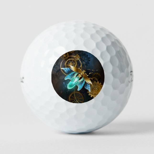 Steampunk Firefly Golf Balls (Front)
