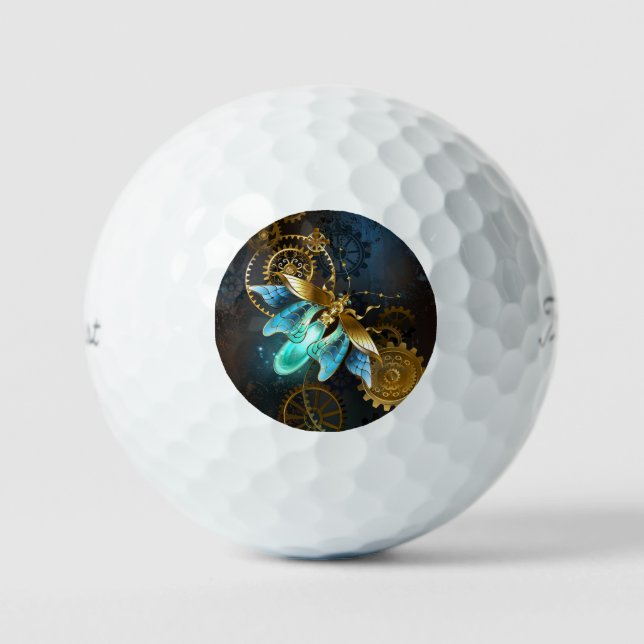 Steampunk Firefly Golf Balls (Front)