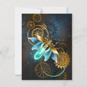 Steampunk Firefly Magnetic Invitation
