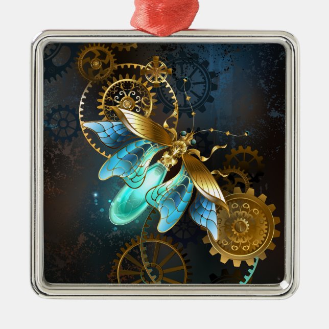 Steampunk Firefly Metal Tree Decoration (Front)