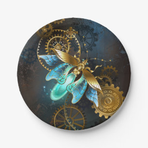 Steampunk Firefly Paper Plate
