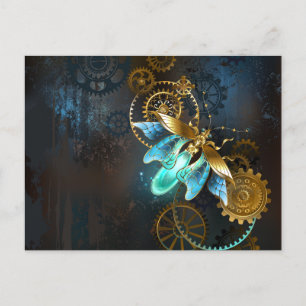 Steampunk Firefly Postcard
