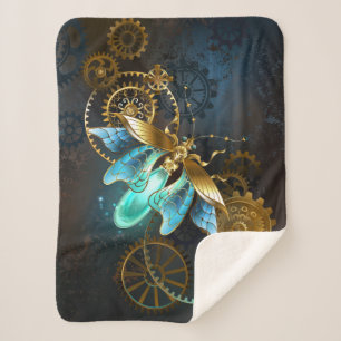 Steampunk Firefly Sherpa Blanket