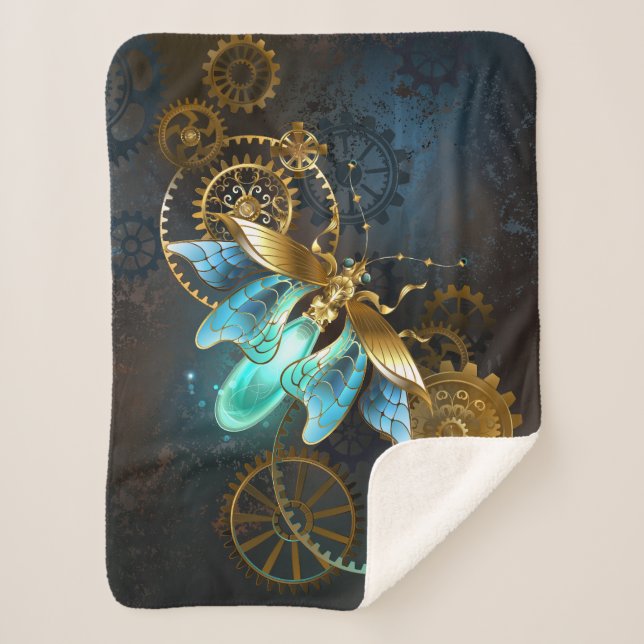 Steampunk Firefly Sherpa Blanket (Front)
