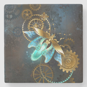 Steampunk Firefly Stone Coaster