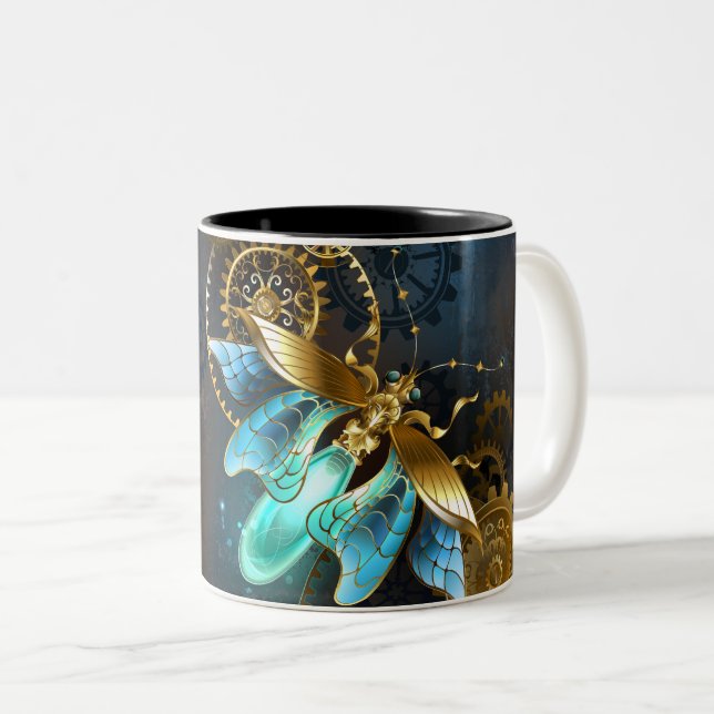 Steampunk Firefly Two-Tone Coffee Mug (Front Right)
