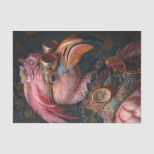 Steampunk Flamingo Tissue Paper
